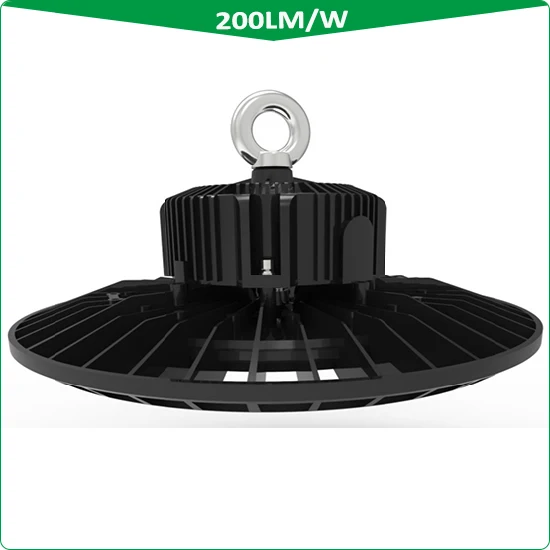 Power Swith CCT Change UFO LED High Bay Light 210lm/W 200W alto-MIG-baixo