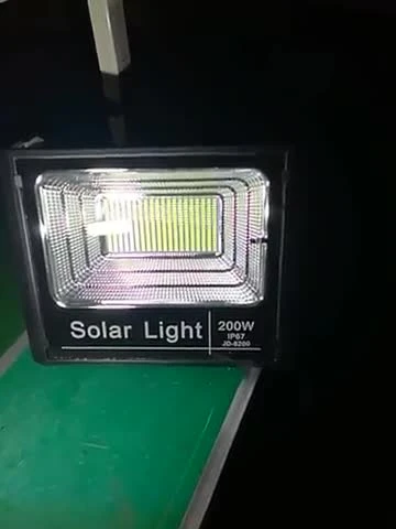 25W 40W 60W 100W 200W 300W IP65 à prova d'água movido a energia solar ao ar livre LED luz solar de jardim